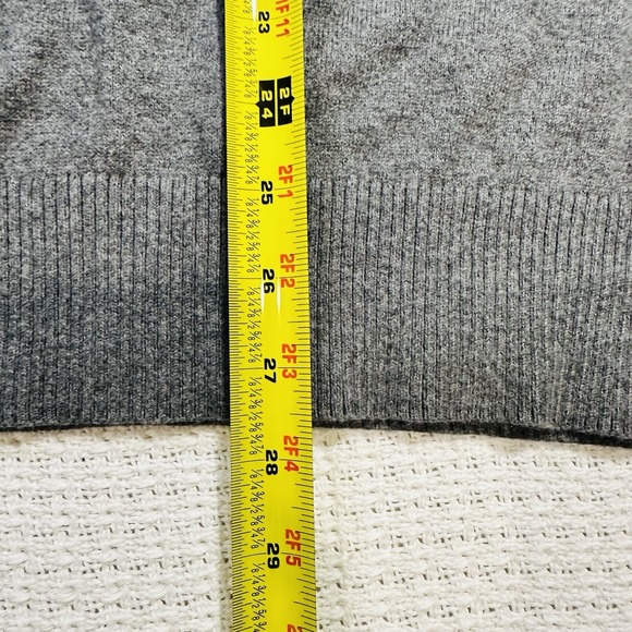 Vintage Eddie Bauer XXL Mens Gray V-Neck Cotton Cashmere Blend Pullover Soft 90s - Picture 10 of 14